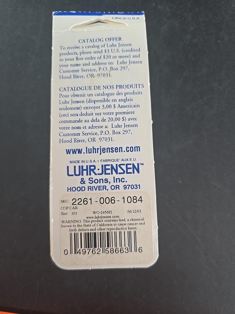 Luhr Jensen Herring Rig Cop Car