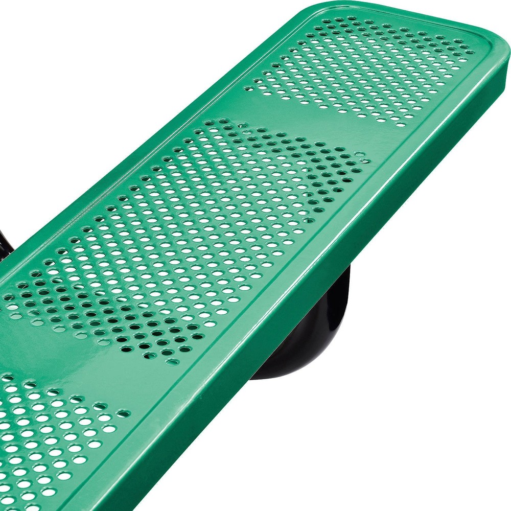72" Rectangular Picnic Table Surface Mount Green