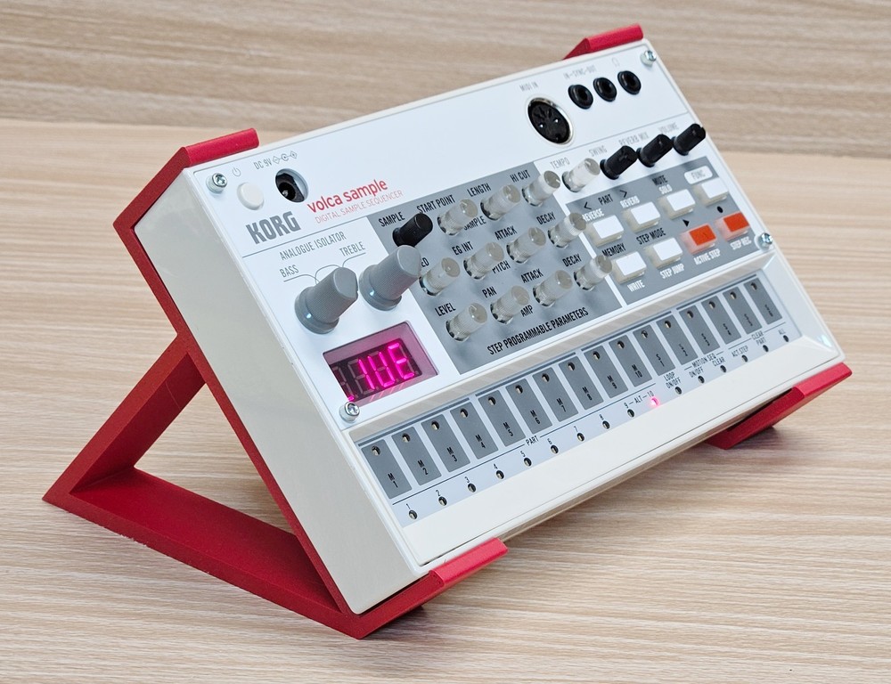 Korg Volca Sample Digital Sample Sequencer with Angled Desktop Stands