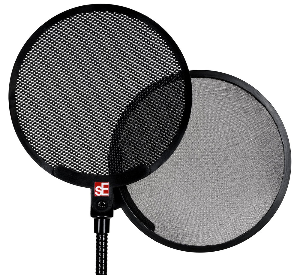 Se Electronics Gooseneck Dual Pop Filter+Backpack