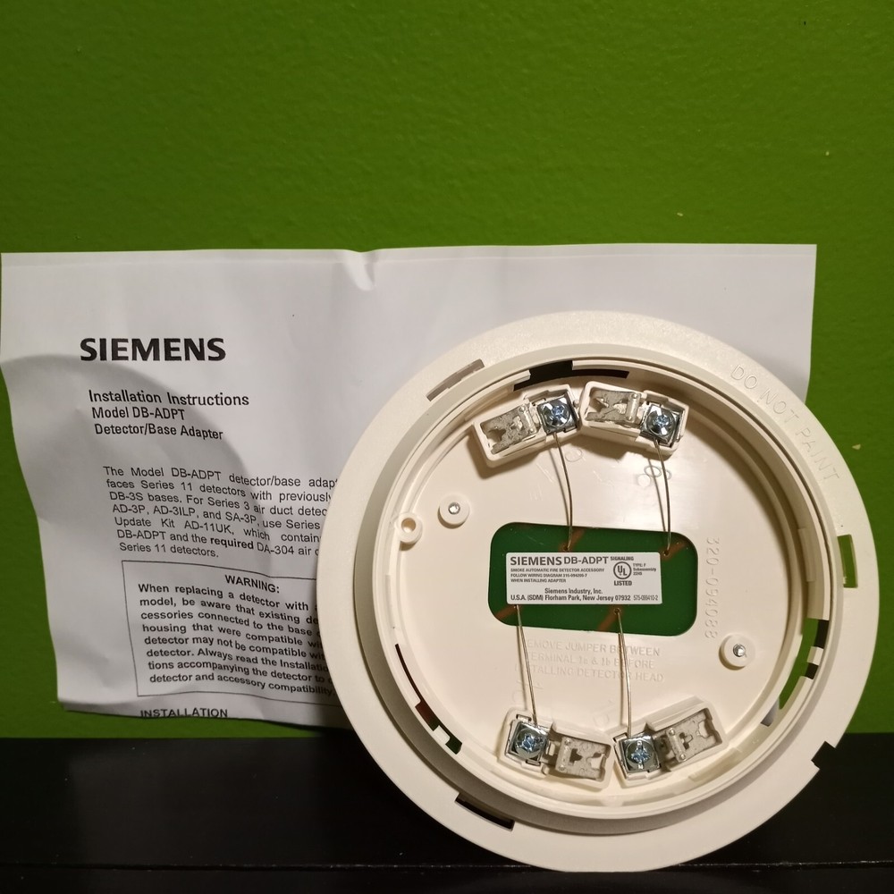 SIEMENS DB-ADPT 500-094187 ADAPTER INTERFACES SERIES 11 DETECTORS Pyrotronics