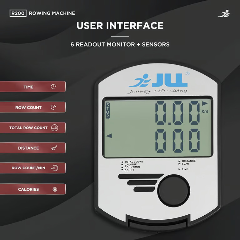 JLL® R200 Luxury Home Rowing Machine
