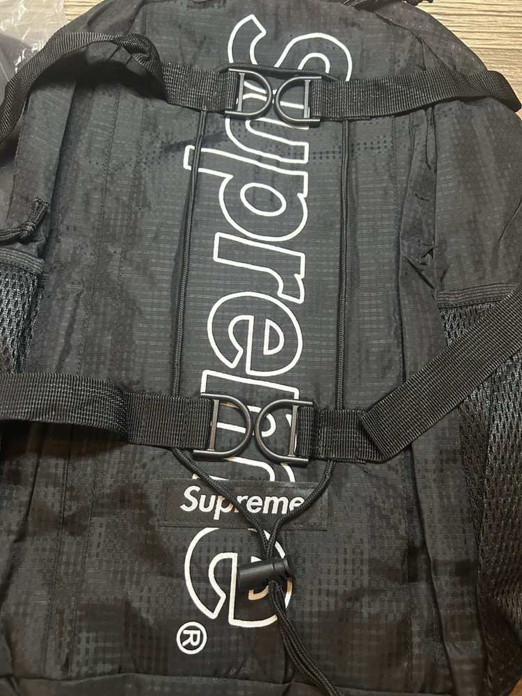 Supreme Black Full-Size Backpack Bag FW18