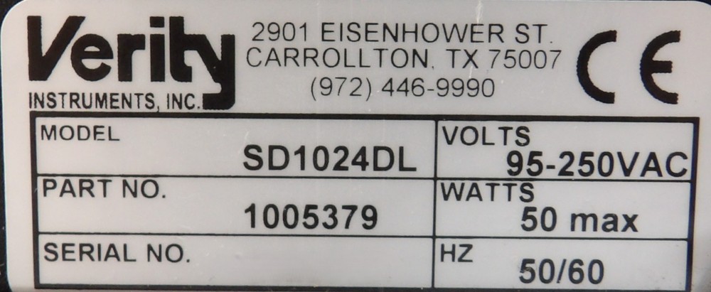 Verity Instruments 1005379 Spectrograph SD1024DL VI5.11 Working