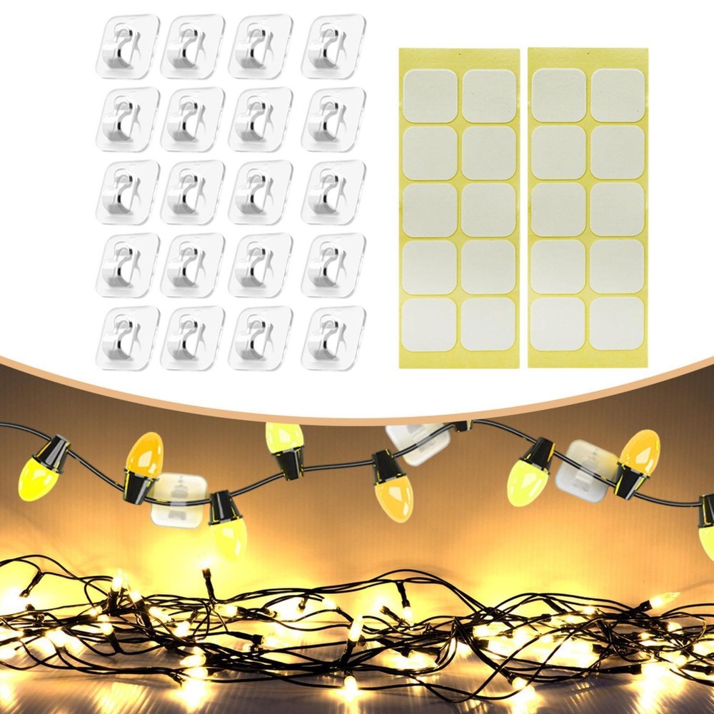 Sticky Cable Clips Wire Holders Small Multifunctional Wall Hooks Christmas Light