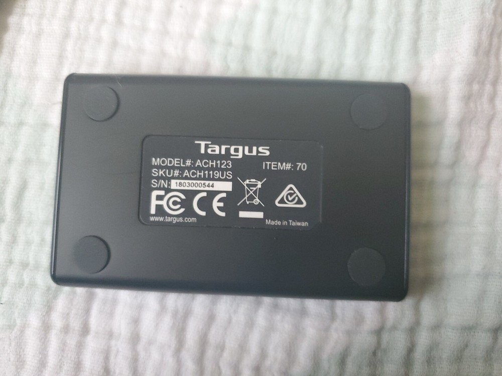 PP20: Targus ACH123 USB Extender - No Power Supply