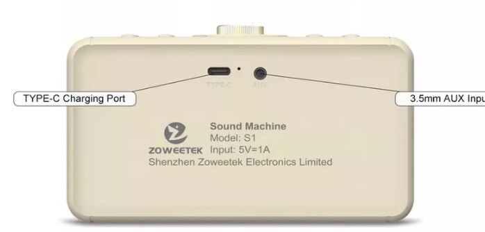 White Noise Sound Machine 10 Exclusive Song 8 Sooth Sounds Rectangular Retro
