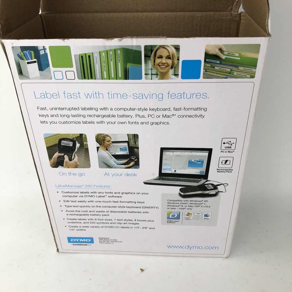 DYMO Label Manager 280 Rechargeable Portable Label Maker