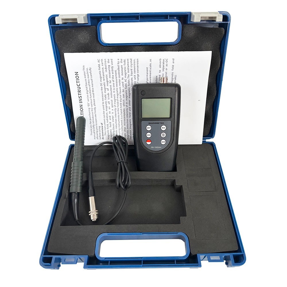 Gaussmeter Tesla Meter with Test Range 0~200mT~2000mT Frequency Range 1-400HZ