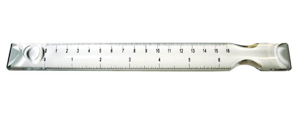 2X Bar Magnifier 8 Inch with Ruler