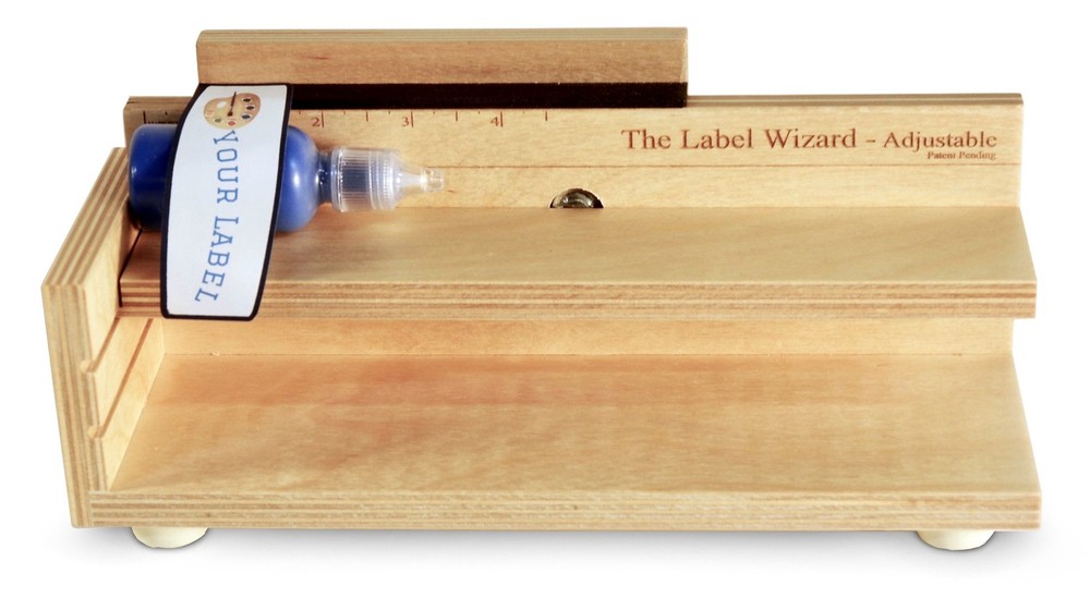 The Label Wizard- Adjustable 2.5*8.3cm, Reddish-maroon
