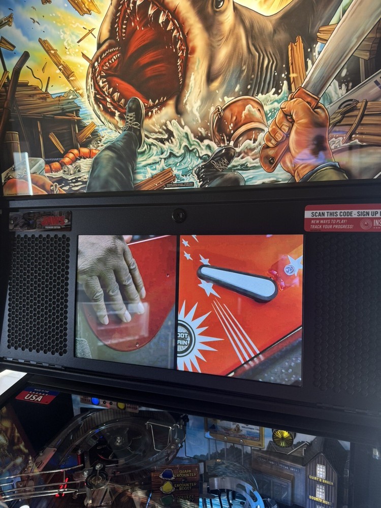 Stern Jaws Premium Pinball Machine – Mint Condition!