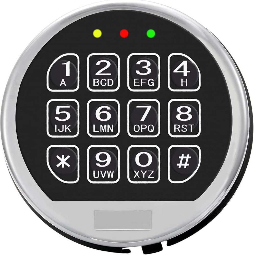 Gun Safe Lock Replacement with Solenoid Lock High Security Chrome Digital Keypad