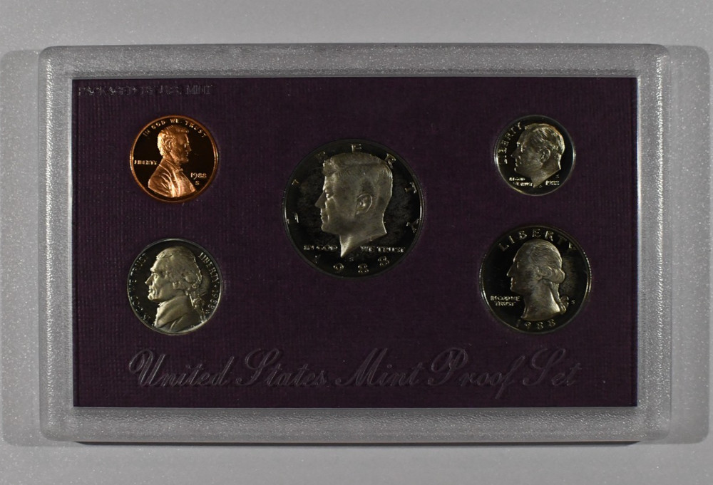 1988-S 5-Coin Proof Set/Box (Original Package)