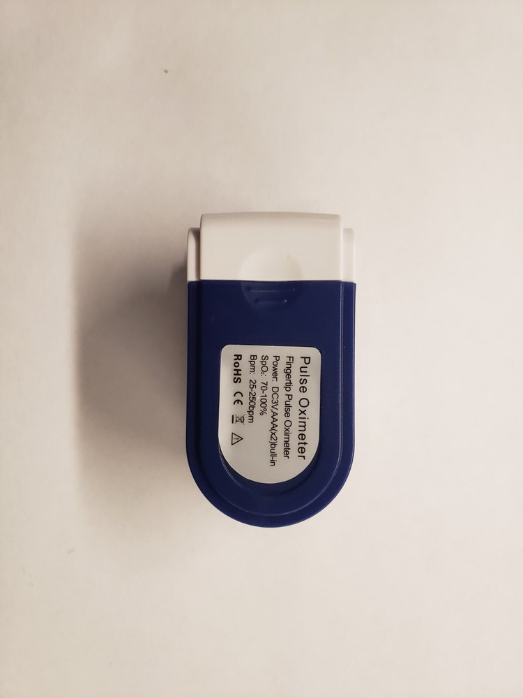 Fingertip Pulse Oximeter Blood Oxygen Saturation Blue NEW