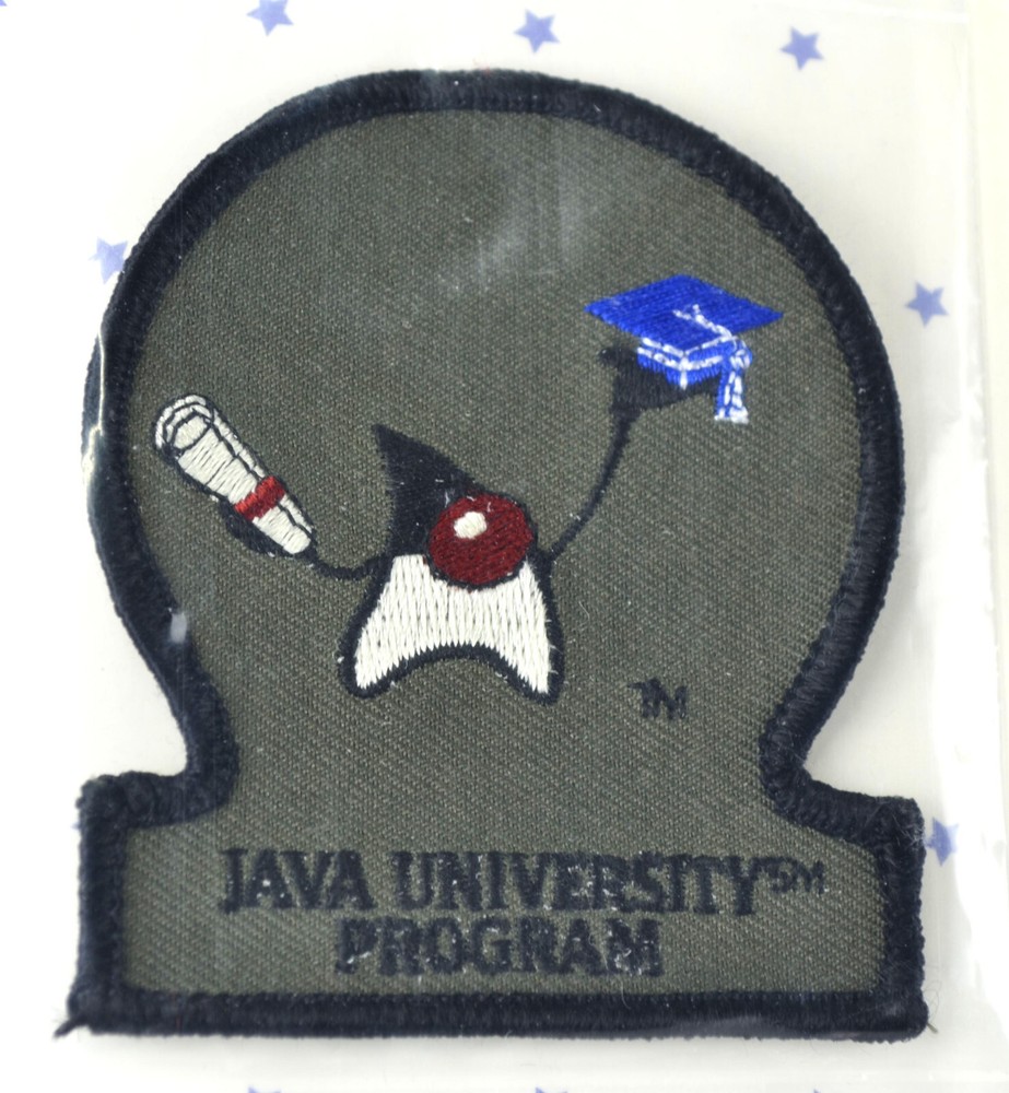 VTG RARE! JavaOne Java University patch w/Sun Microsystems Java Mascot "Duke"