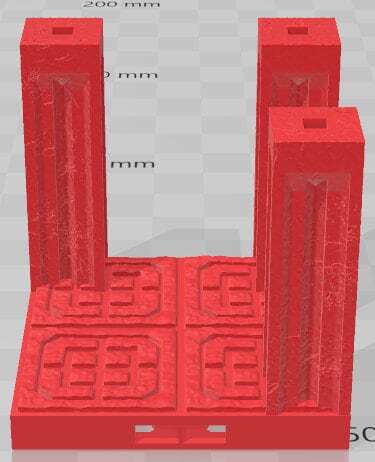 2x2 Pillars - Dwarven Kingdom - Pathfinder - Dungeons & Dragons -RPG- Tabletop-T