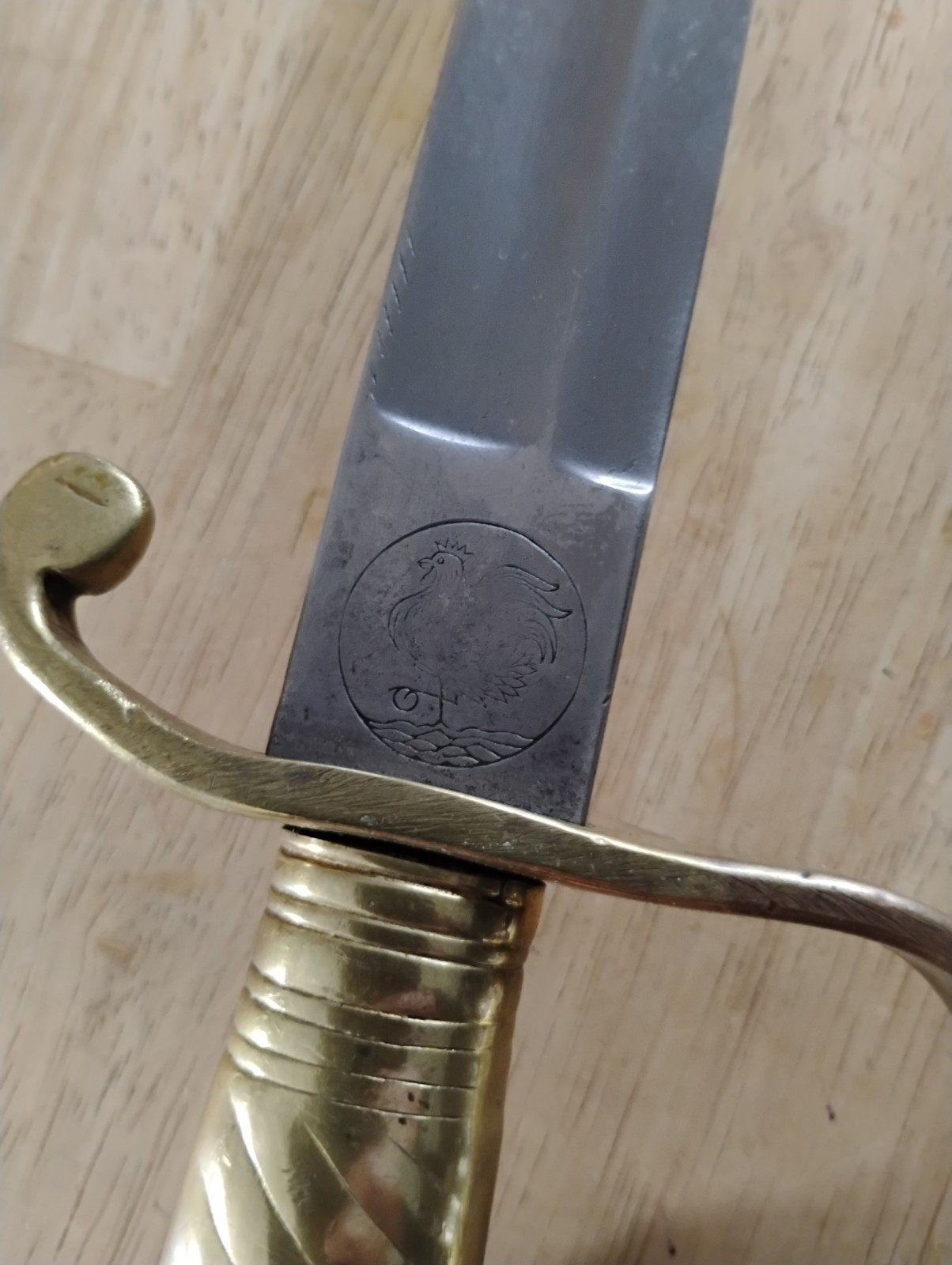 GERMAN SWORD RARE POLICE BRIQUET SHORT SWORD w/SCABBARD ARGENTINA CONTRACT