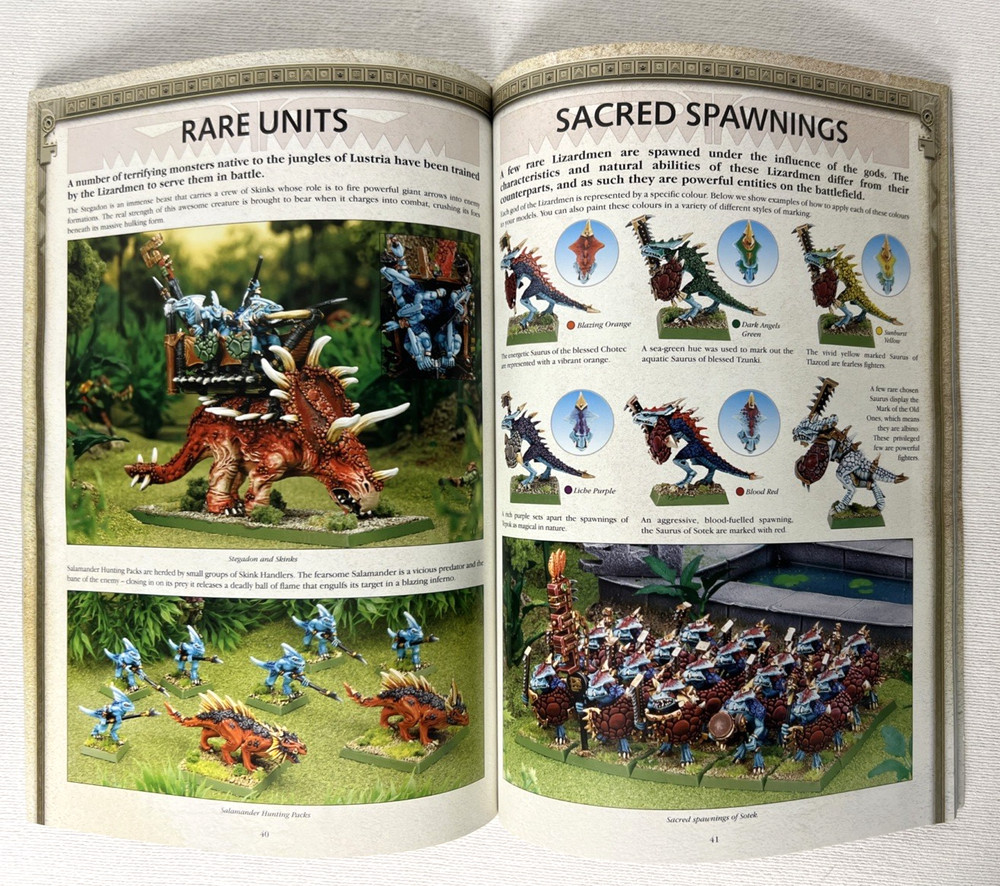 GAMES WORKSHOP: WARHAMMER LIZARDMEN, Rulebook Supplement Codex, 2003