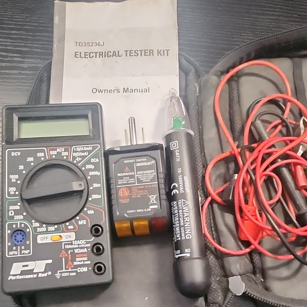 PT Performance Tool TD35236J Digital Handheld Multimeter CAT II, AC/DC Voltage