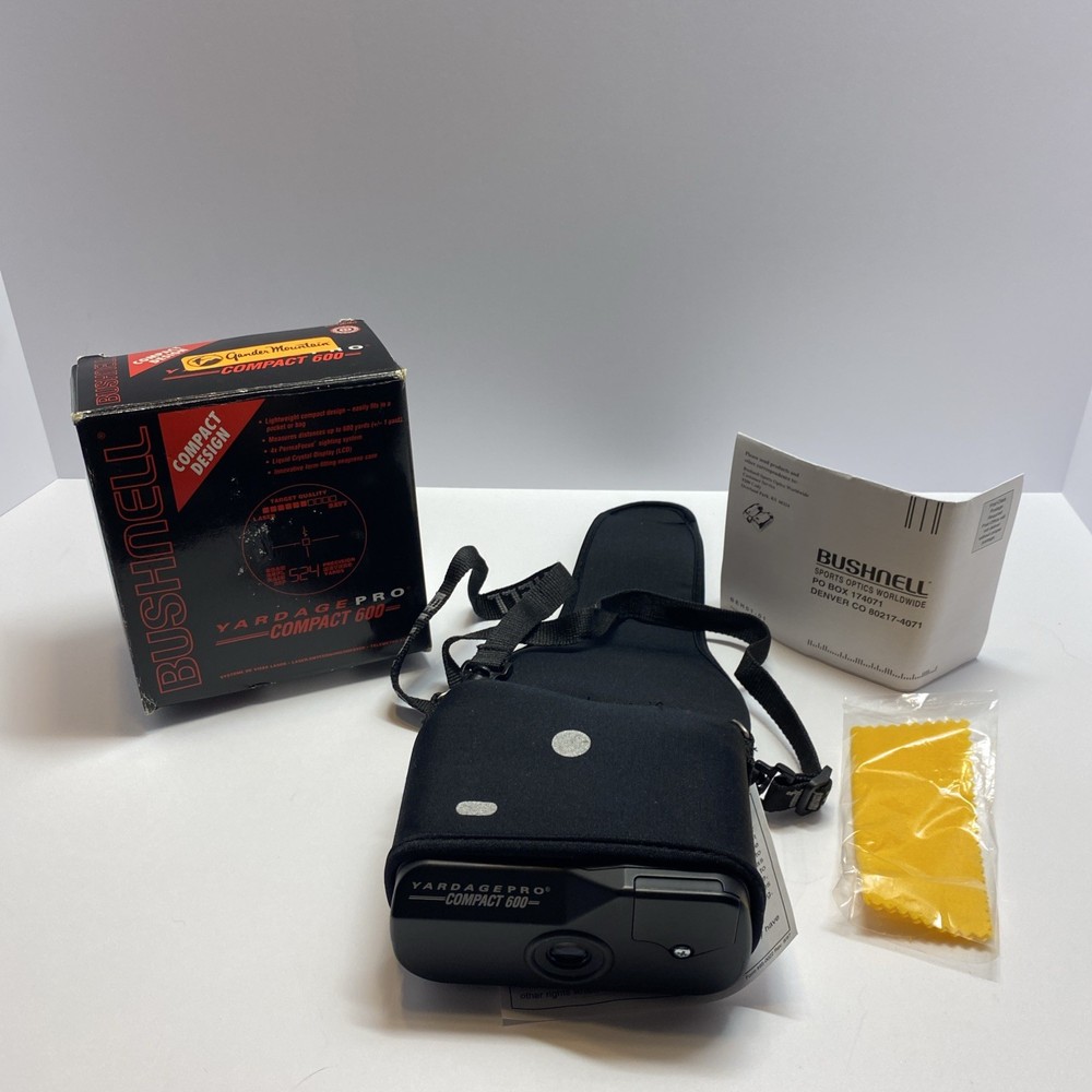 Bushnell Yardage Pro Compact 600 Laser Rangefinder Excellent Condition