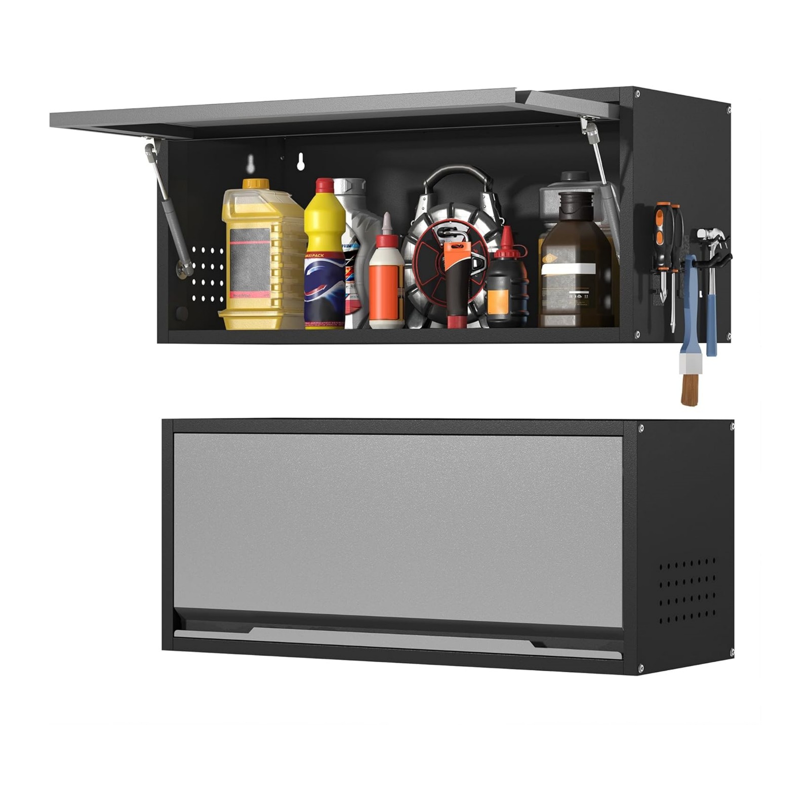 Garage Storage Cabinet System 5-Pcs Workshop Set Metal Garage Lockable Cabinets