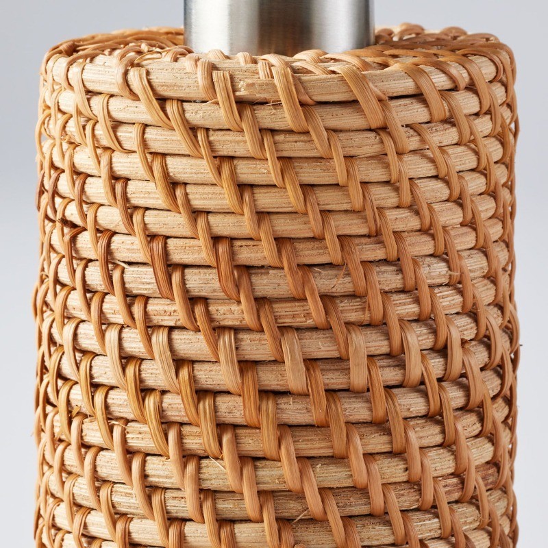 Rattan Soap Dispenser Pump Versatile Use Durable Material Bathroom Kitchen