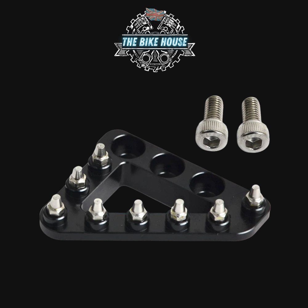 OVERSIZED ANODISED BLACK REAR BRAKE PEDAL TIP