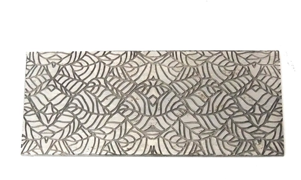 Pattern Texture Plate for Press or Rolling Mill 6 x 2.5 Inch, #45