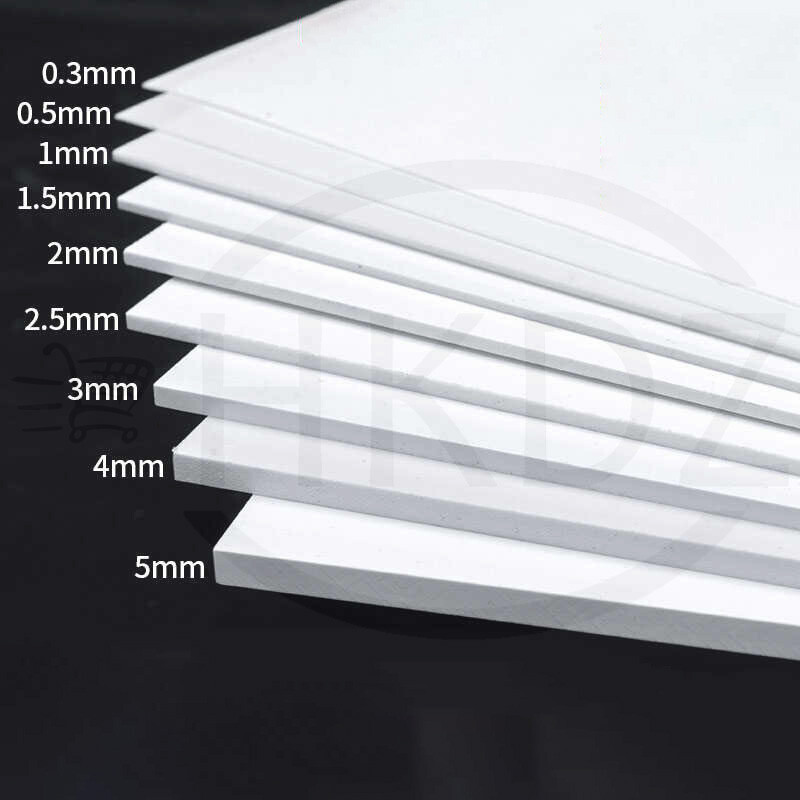 White ABS Plastic Sheet Plastic Plate Board DIY Project Model Thickess 1mm -40mm