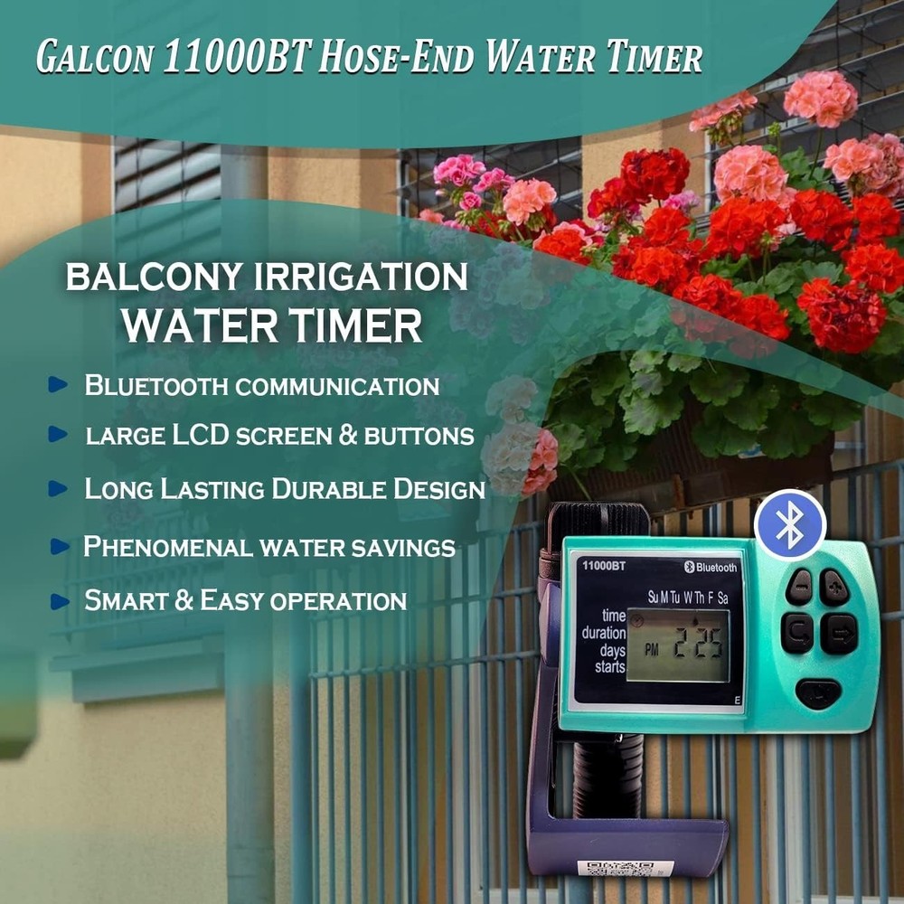 Galcon 11000BT Bluetooth Hose-End Timer – Smart Irrigation Controller for Garden