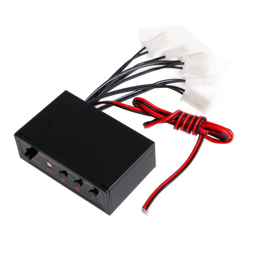 6 Ways LED Car Strobe Flash Light Lamp Emergency Flashing Controller Box for DC