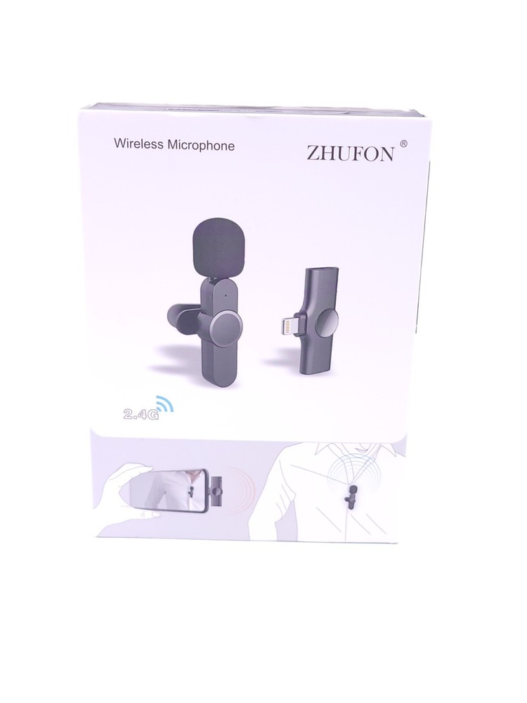 ZHUFON Plug & Play Wireless Microphone for iPhone, iPad Live Show Interview