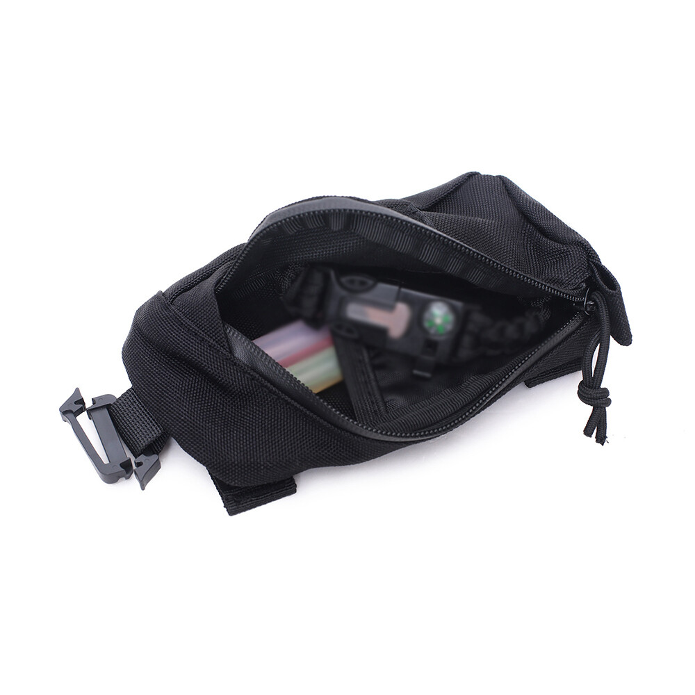 2 PCS Tactical Molle Pouch Backpack Shoulder Strap Accessory Pack Sundries Bags