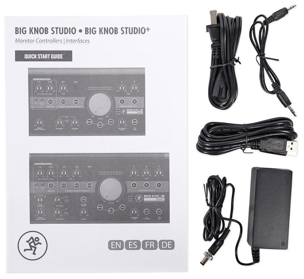 Mackie Big Knob Studio + Plus 4x3 Studio Monitor Controller Interface+Mic+Mount