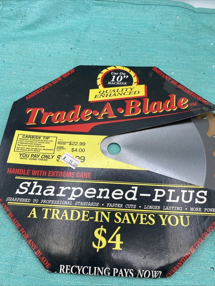 10” Machine Tooth Saw Blade Framing Ripping Circular Table NIP