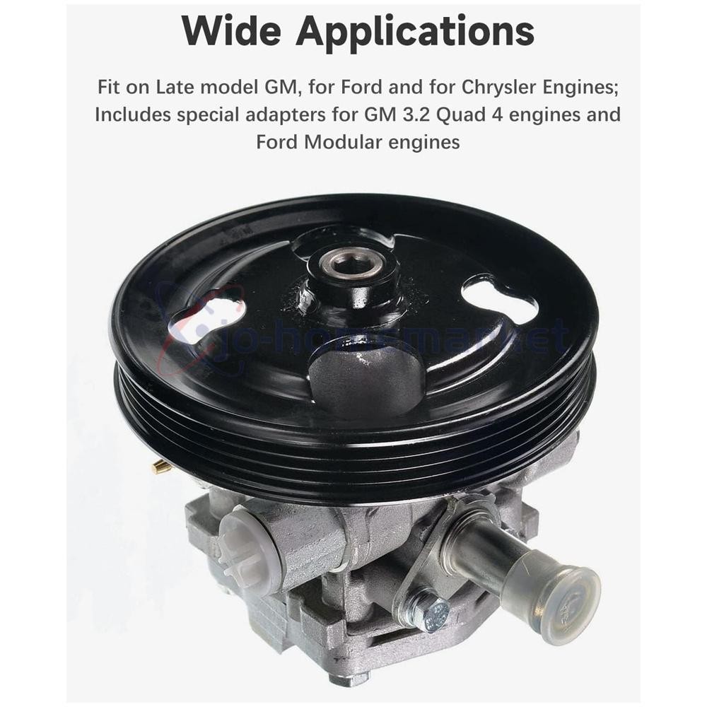 13PCS Power Steering Pump Pulley Puller Remover & Alternator Installer Tool Kit