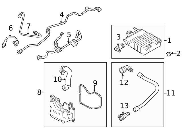 Genuine Ford Vapor Canister Purge Solenoid BV6Z-9D289-R