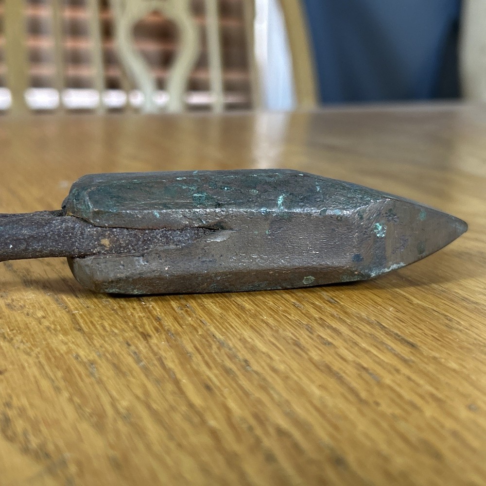 Antique Soldering Iron Copper Tip Wood Handle Rustic Metalworking Tools