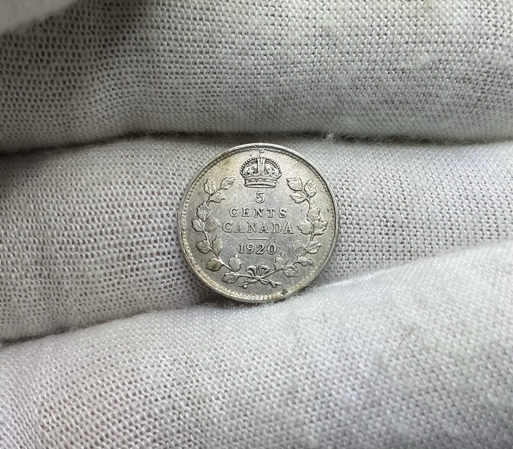 Canada Silver 5 Cents 1920 C497