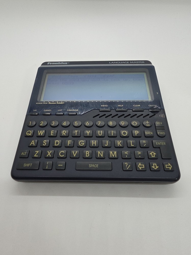 Franklin Language Master LM-6000 Speaking Dictionary, Thesaurus, Grammar Guide