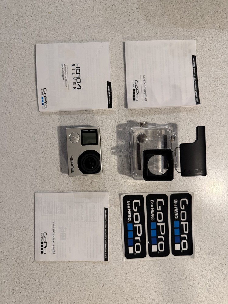 GoPro HERO4 Action Camera - Silver With ACCESSORIES