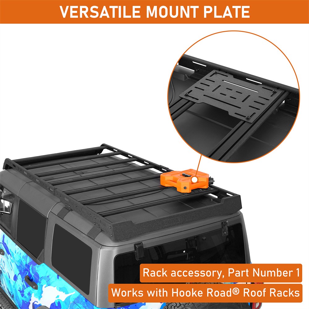 Steel Roof Rack Mount Panel For Fuel Container Accessory Storage Bracket