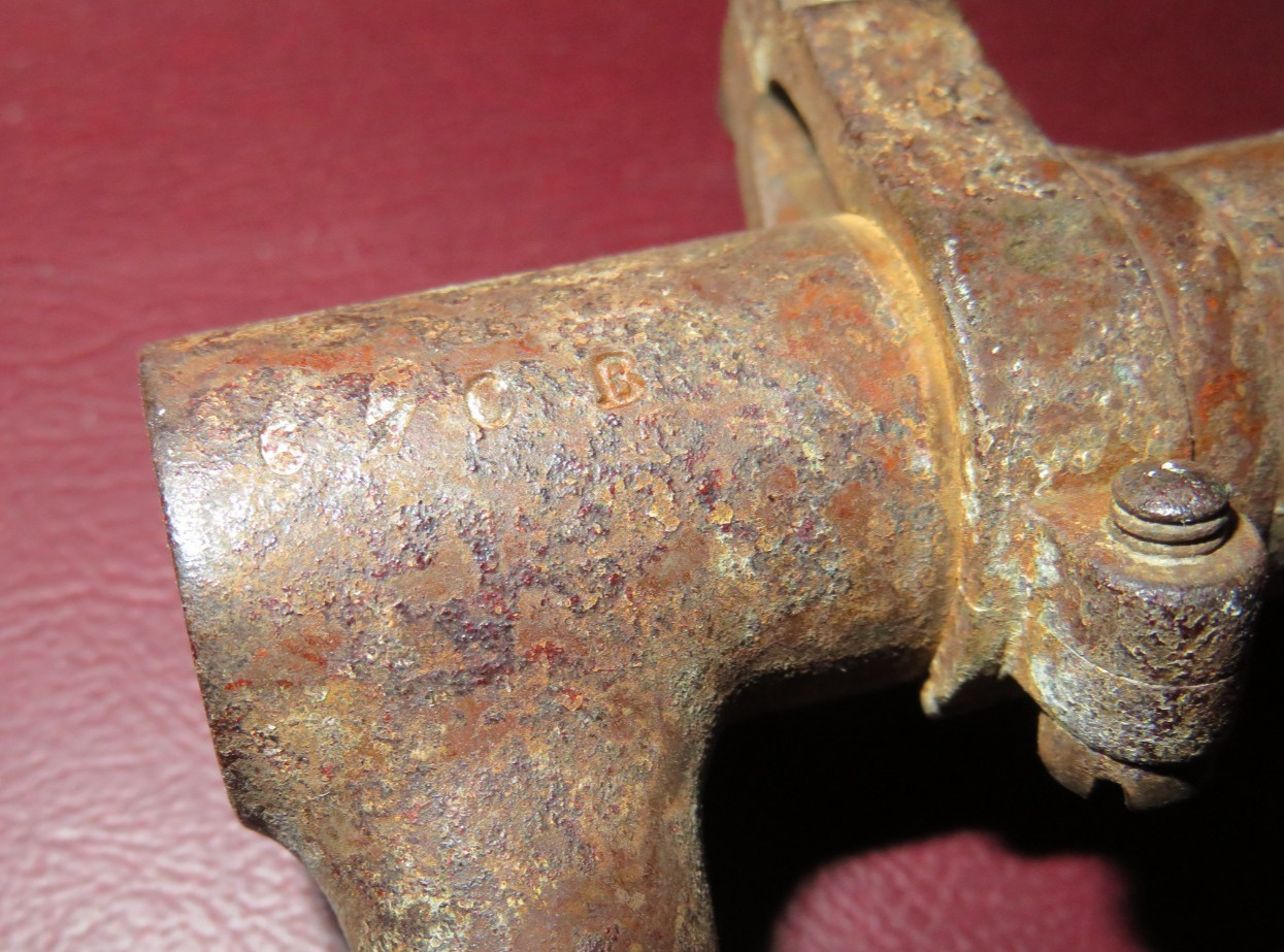 Antique US Civil War Era Cast Iron Socket Bayonet for Rifle