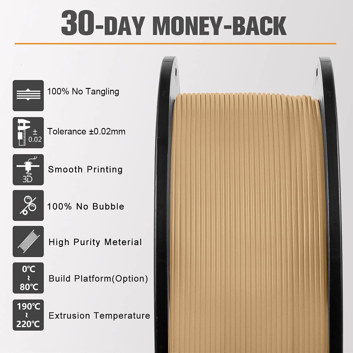 SUNLU PLA PLA+ PETG SILK ABS TPU 3D Printer Filament 1.75mm 1KG/0.25KG Non-toxic