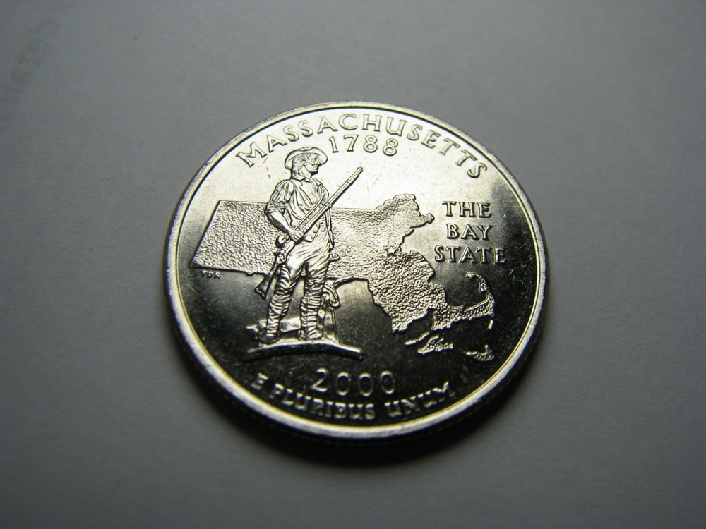 2000-D Massachusetts State Quarter BU