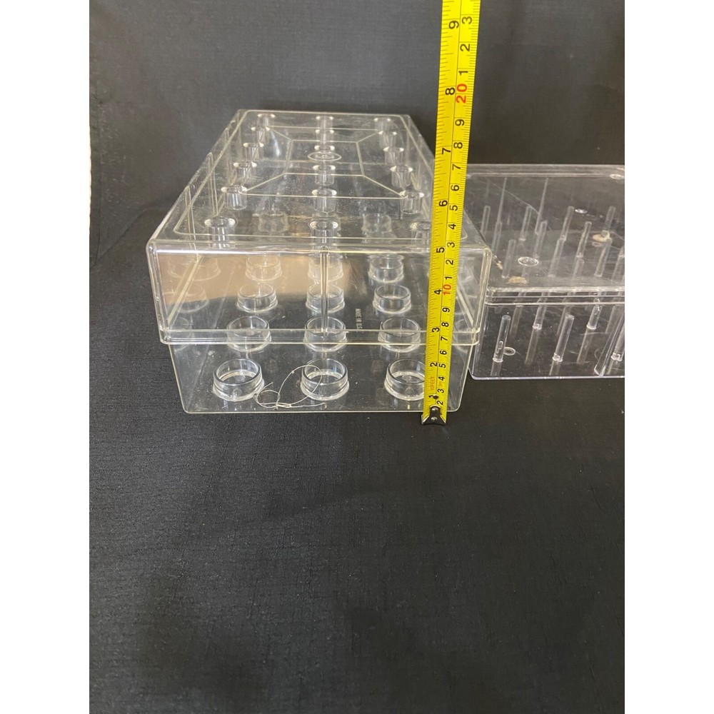 Large Plastic Sewing Thread Holder Case Boxes set of 3