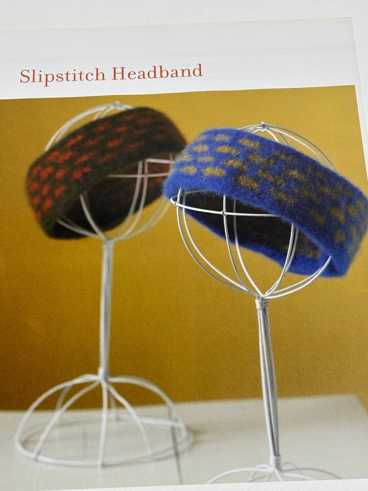 Slipstitch Headband Knitting Pattern Felted Pages from Book