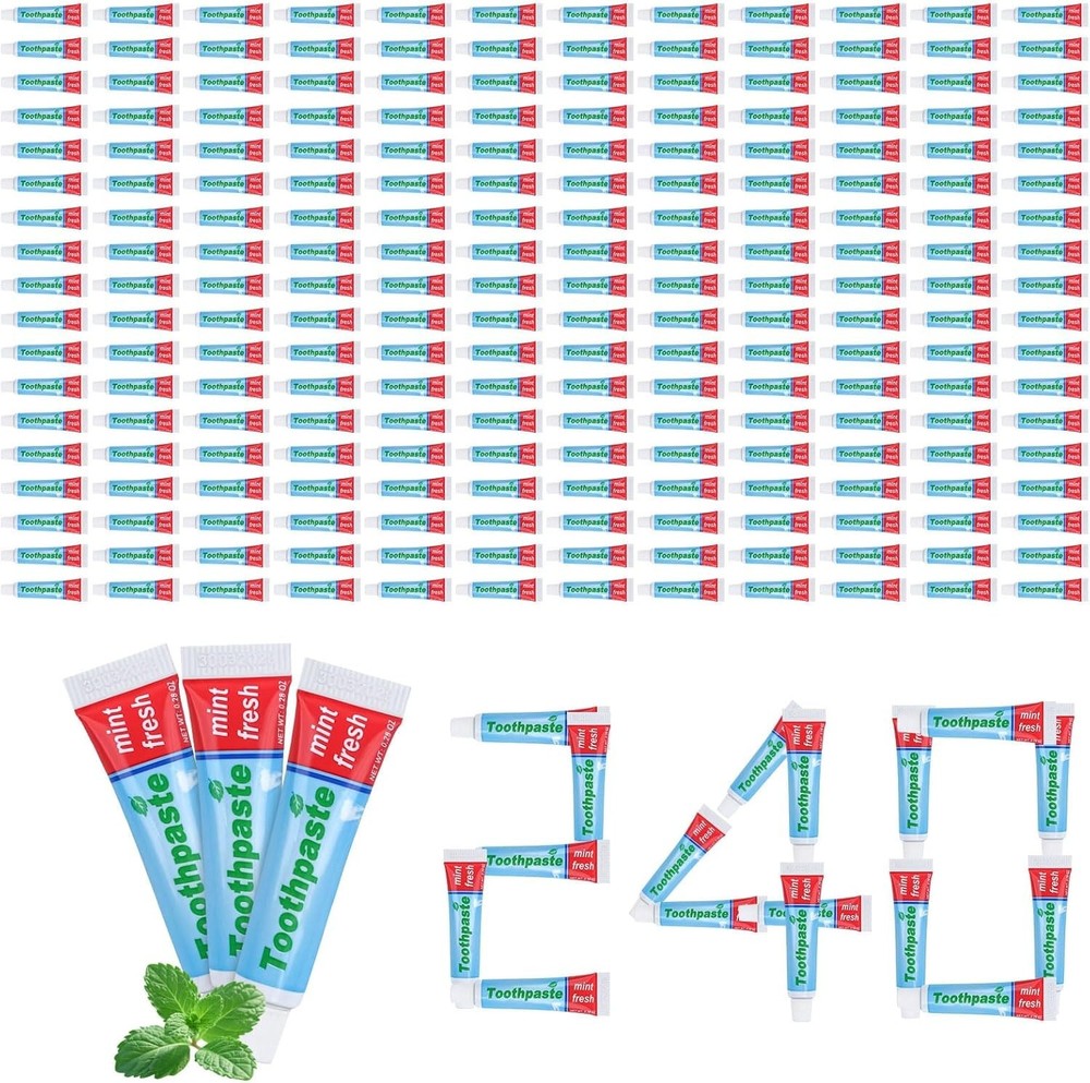 0.28oz Small Toothpaste Travel Size Bulk,Mini Toothpaste Travel,Mint Scent TSA C