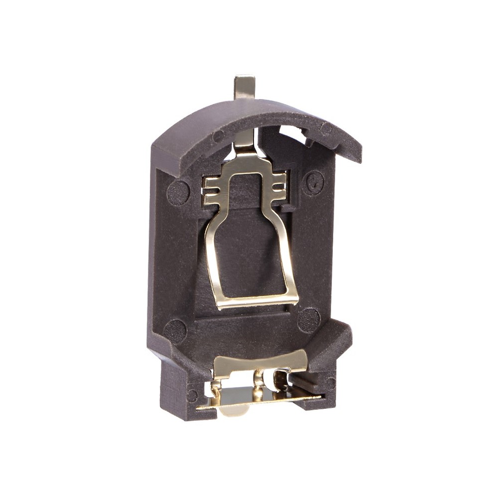 10pcs Horizontal Coin Button Battery Holder Container Brown